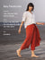 White and Red Cotton Shirt Top and Wrap-Around Palazzo Pants Set - Pinklay