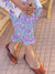 Purple Meadow Cotton Lantern Pants - Pinklay