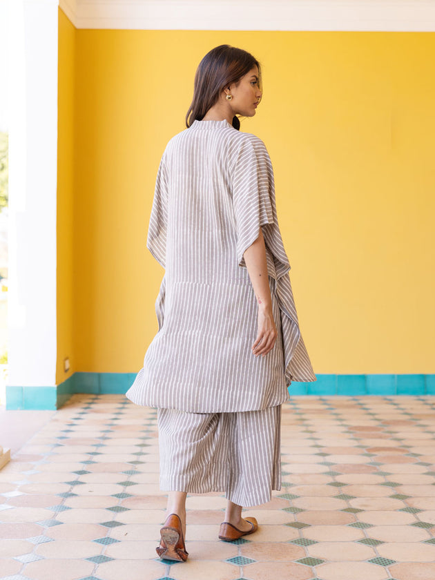 Set of 2 - Maatangi Modal Kaftan Shirt Dress and Palazzo