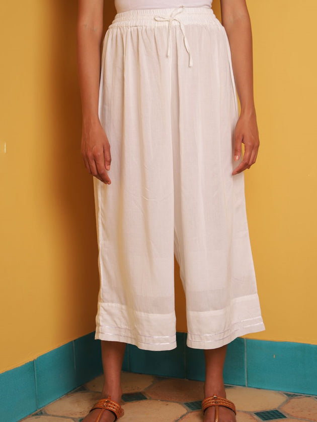 Set of 2 - Sylvie Hand Printed Shirt Dress and Palazzo - Pinklay