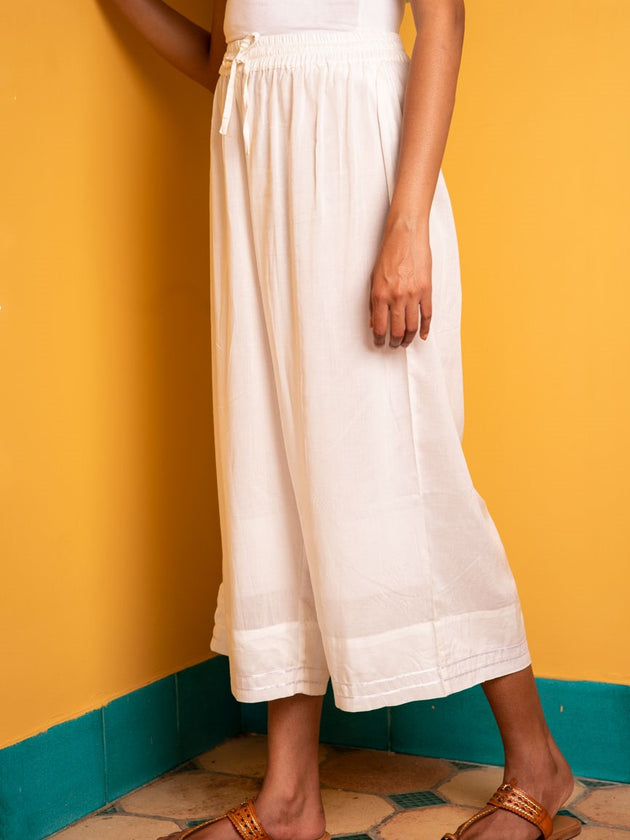 Set of 2 - Sylvie Hand Printed Shirt Dress and Palazzo - Pinklay