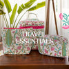 Pinklay travel essentials – block printed cotton pouches and bags for monsoon getaways