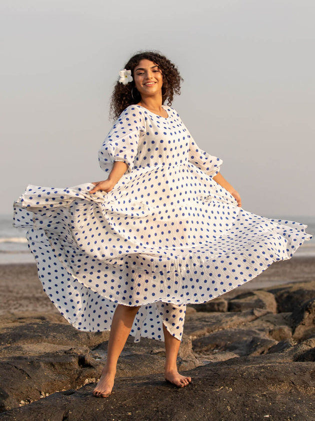 Bonita Balloon Sleeve Dress - Pinklay