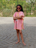 Pink Stripes Organic Cotton Kaftan - Pinklay