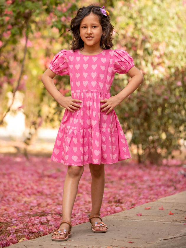 Sweet Pea Organic Cotton Dress - Pinklay