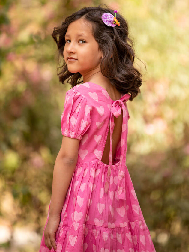 Sweet Pea Organic Cotton Dress - Pinklay