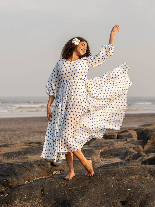 Bonita Balloon Sleeve Dress - Pinklay
