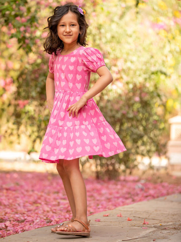 Sweet Pea Organic Cotton Dress - Pinklay