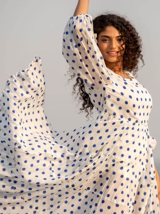 Bonita Balloon Sleeve Dress - Pinklay