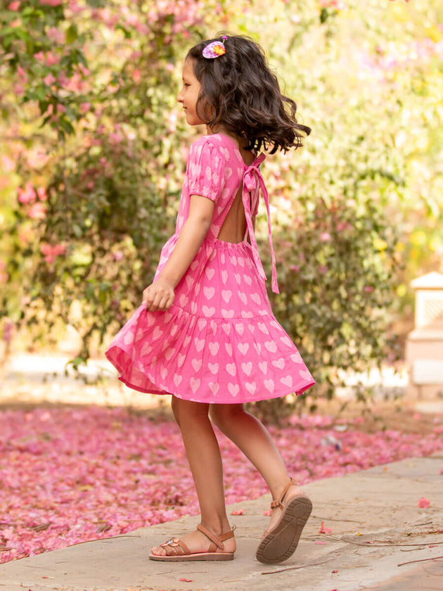 Sweet Pea Organic Cotton Dress - Pinklay