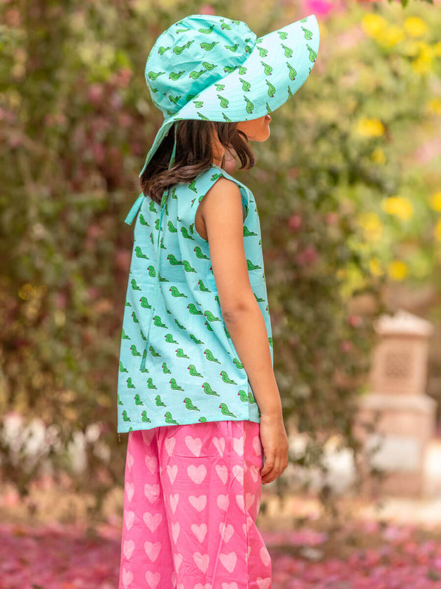 Jill Organic Cotton Top & Pants Set - Pinklay