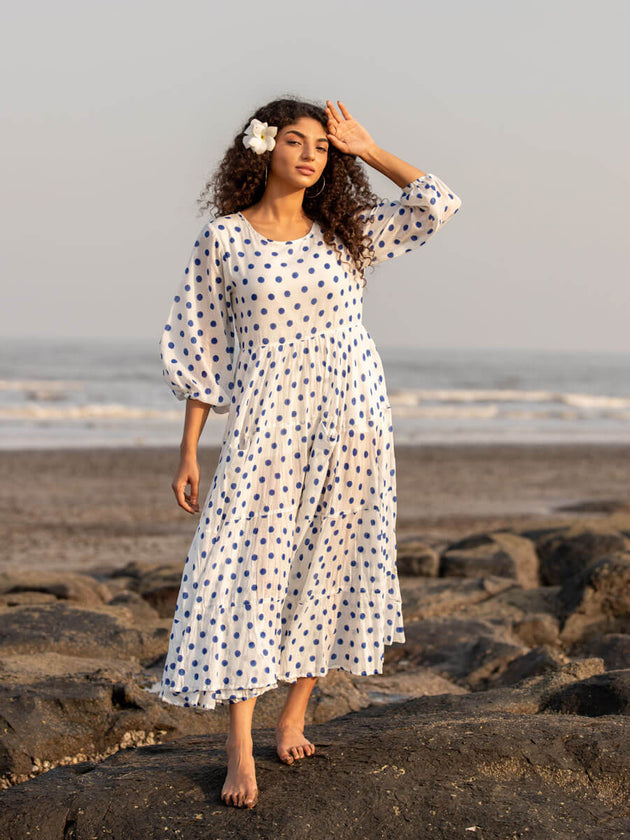 Bonita Balloon Sleeve Dress - Pinklay