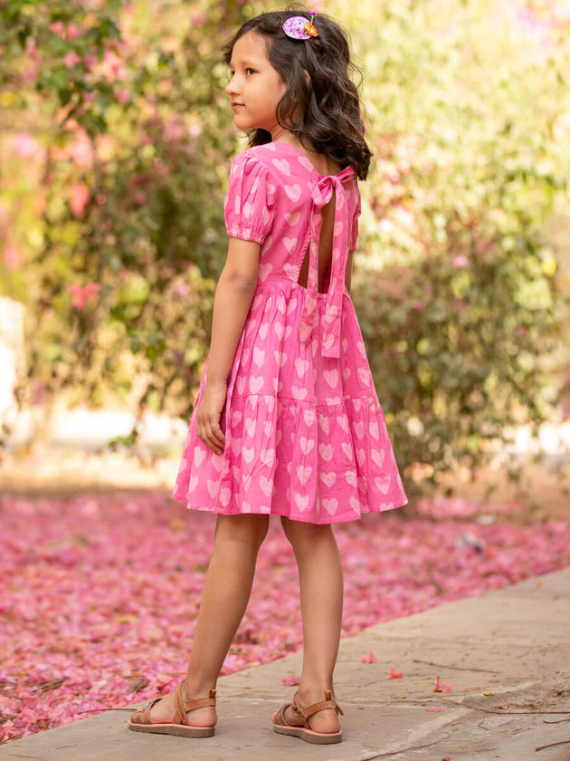Sweet Pea Organic Cotton Dress - Pinklay
