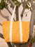 Sunflower Sunshine Hand Block Printed Tote Bag - Pinklay