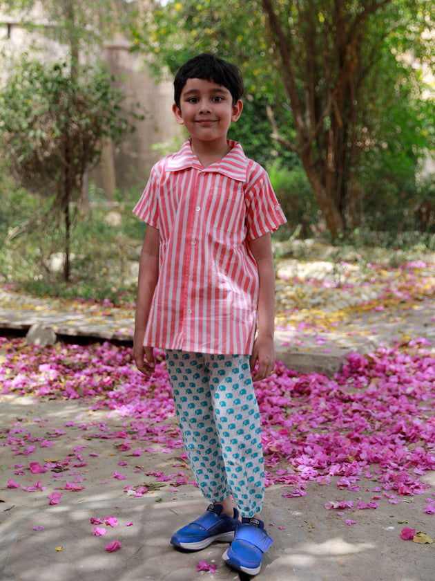 Pink Stripes Organic Cotton Shirt - Pinklay