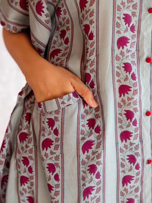  Aarzoo Kaftan Shirt Dress and Palazzo | Pinklay