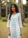 Aesha Cotton Long Kurta - Pinklay