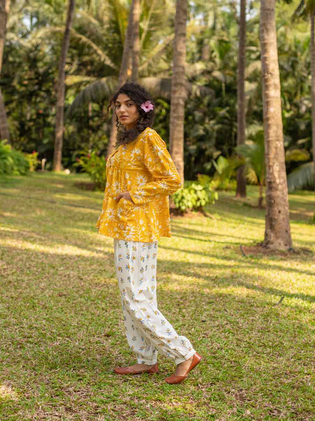 Amisha Top and Lantern Pant Set - Pinklay