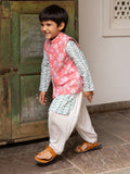 Set of 3 - Anant Long Kurta with Jacket | Pinklay