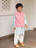 Set of 3 - Anant Long Kurta with Jacket | Pinklay