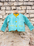 Aqua Fun Organic Cotton Quilted Tea Cup Jacket - Pinklay
