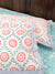 Aster Block Printed Bedsheet - Pinklay