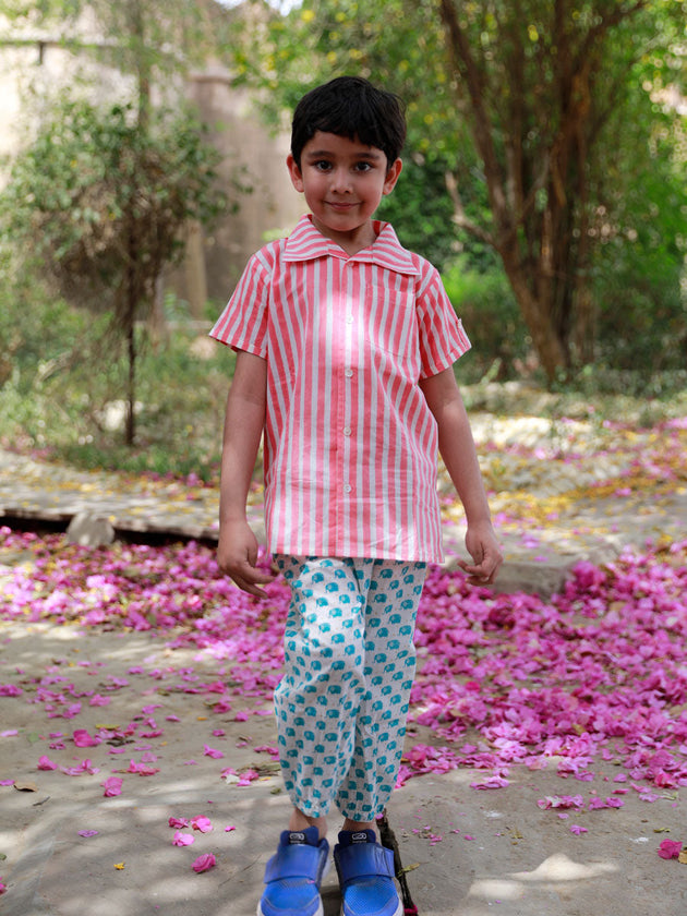 Pink Stripes Organic Cotton Shirt - Pinklay