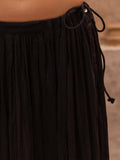 Black Rayon Embroidered Kurta | Pinklay