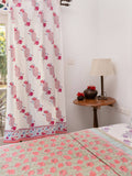 Veda Kantha Cotton Bed Cover - Pinklay