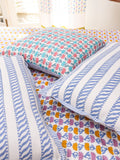 Nalini Hand Block Printed Cotton Bed Sheet- Pinklay