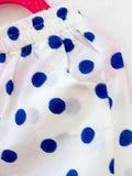 Blue Polka Organic Cotton Comfort Pants - Pinklay