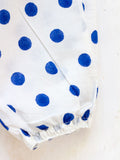 Blue Polka Organic Cotton Comfort Pants - Pinklay