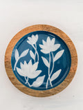 Blue Garden Wooden Coaster - Pinklay