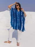 Set of 2 - Breeze Indigo Shirt Dress and Pants - Pinklay
