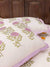 Champa Block Printed Cotton Bedsheet - Pinklay