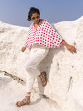 Polka Polka Poncho Shirt Top - Pinklay
