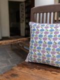 Kusum Block Printed Cotton Cushion Cover - Pinklay