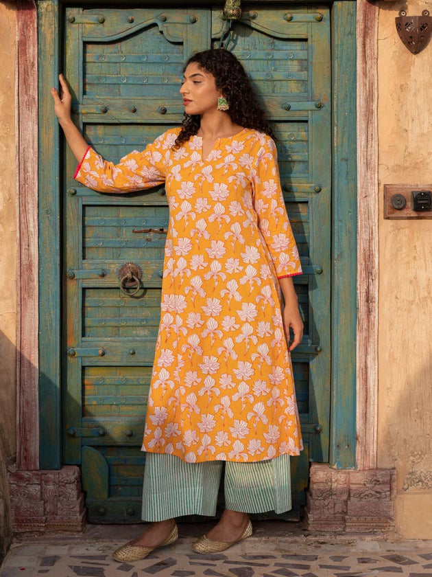 Kavita Cotton Kurta | Pinklay