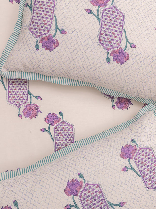 Shuchi Hand Block Printed Cotton Bed Sheet