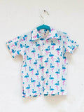 Flamingo Dance Organic Cotton Shirt - Pinklay