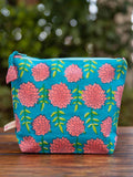 Floral Turquoise Travel Case | Pinklay