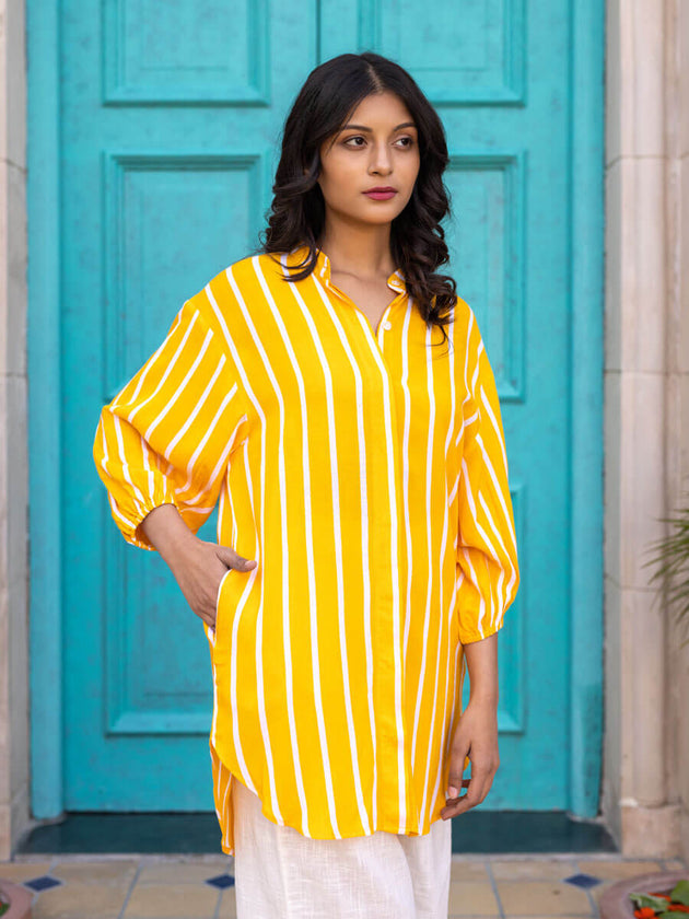 Set of 2 - Sunny Side Up Shirt Top and Trousers - Pinklay