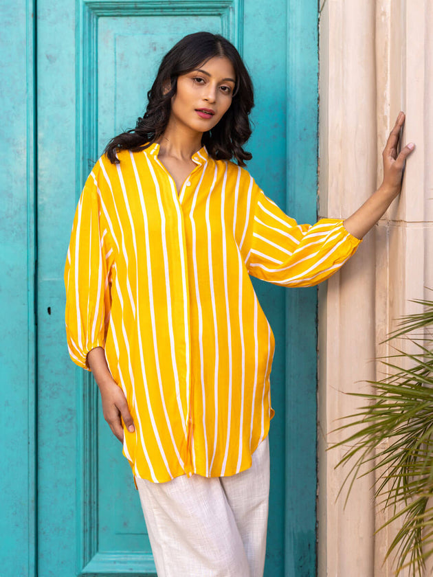 Set of 2 - Sunny Side Up Shirt Top and Trousers - Pinklay