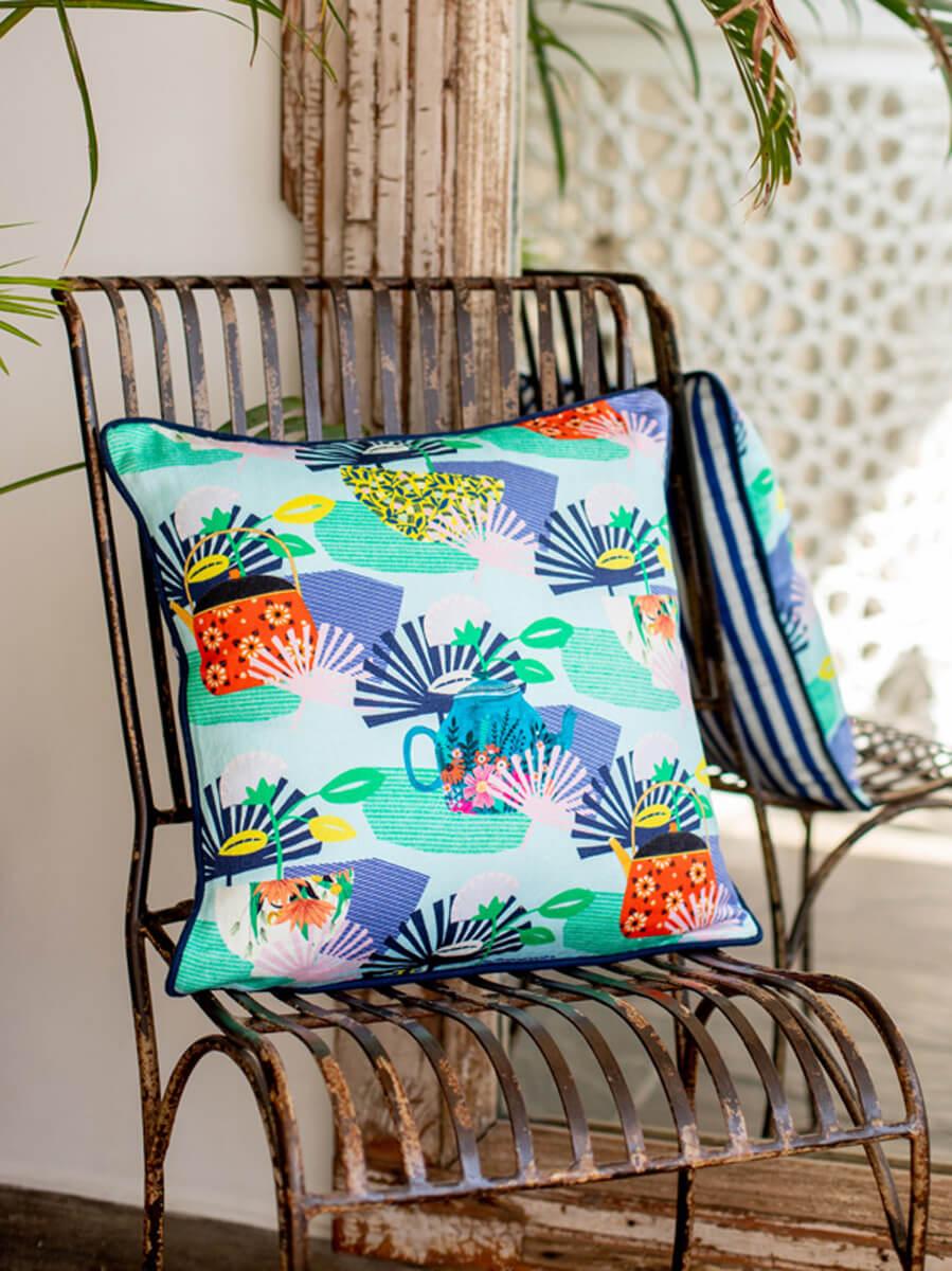 Haru Cotton Cushion Cover 16 Inch - Main Image