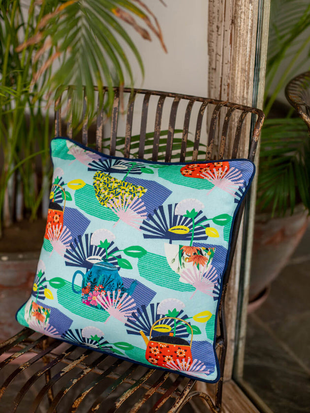 Haru Cotton Cushion Cover - 16 Inch