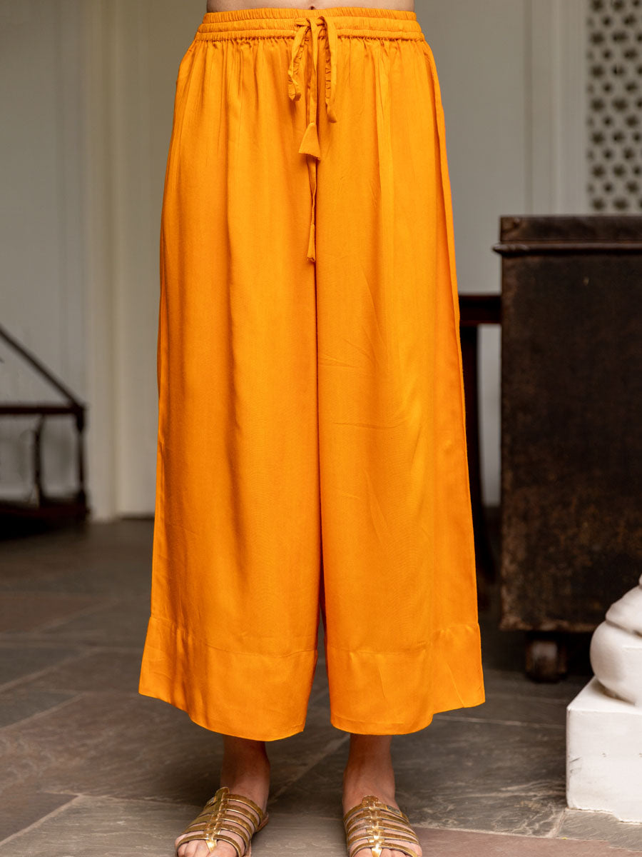 Amber Modal Palazzo Pants – Pinklay - Main Image