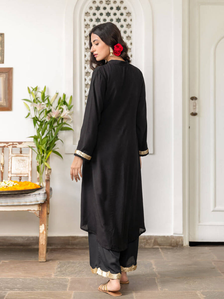 Buy Imposing Rani Colored Rayon Designer kurti plazzo set online  Fashion  Clothing