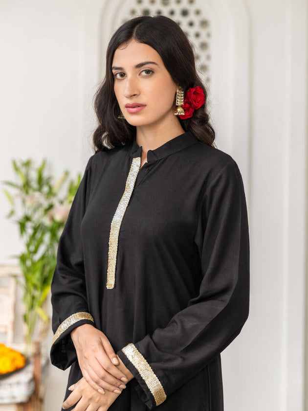 Mastani Sequin Long Kurta - Pinklay