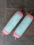 Set of 2 - Turquoise Stripes Organic Cotton Infant Bolster