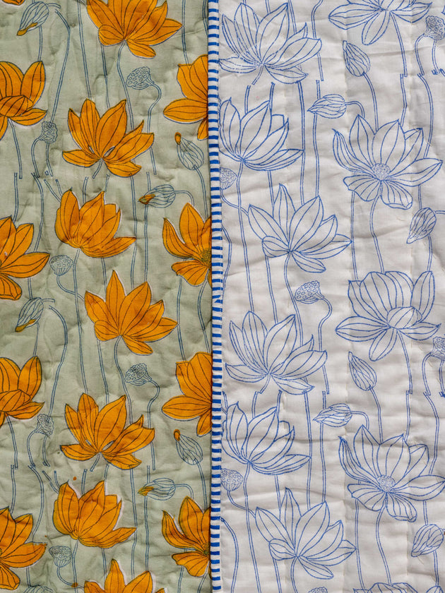 Samriddhi Block Printed Cotton Quilt